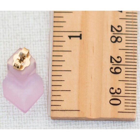 Vintage Pink Cubes Geometric Stud Earrings by Avon - A5 - Picture 3 of 3